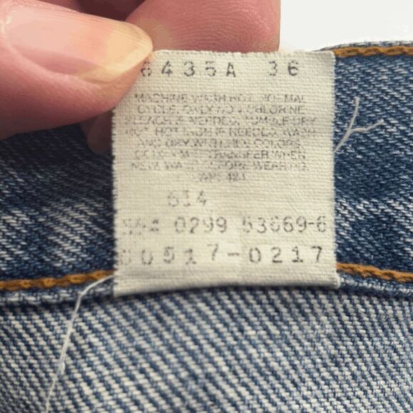 VTG Levis 517 Jeans Men's 40x30 Bootcut Pants Y2K Faded Whisker Wallet USA 1999 - Picture 11 of 12